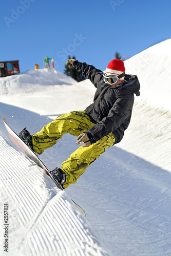 Fototapeta snowboard sport narty śnieg przejażdżka