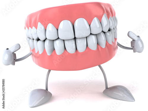Naklejka 3D usta medycyna