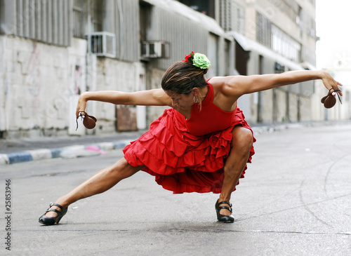 Fotoroleta muzyka kobieta tancerz