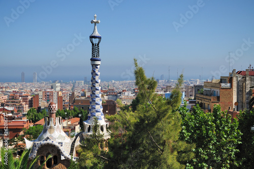 Naklejka architektura barcelona europa styl historyczne