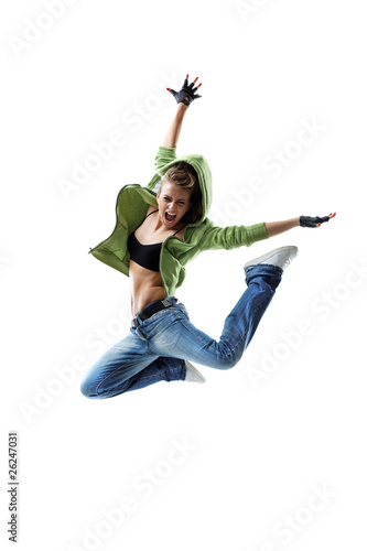 Fotoroleta dziewczynka kobieta sportowy tancerz nowoczesny