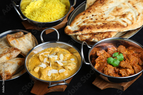 Fototapeta jedzenie kurczak indyjski curry