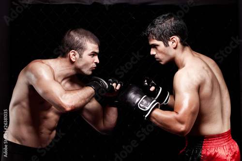 Fototapeta lekkoatletka sztuki walki bokser mężczyzna sport