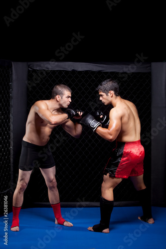 Fototapeta lekkoatletka bokser mężczyzna boks