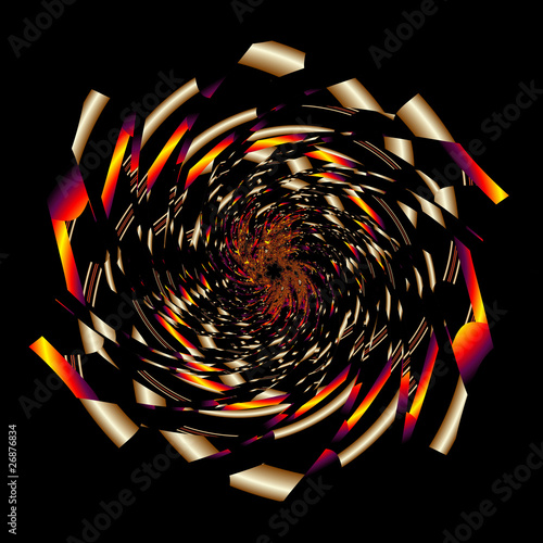 Fotoroleta fraktal abstrakcja wzór spirala