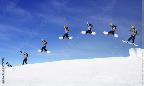 Fototapeta narty ruch snowboard