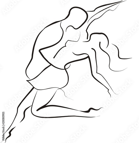 Plakat kobieta miłość tango sport
