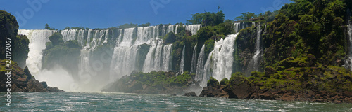 Fotoroleta woda wodospad panorama natura brazylia
