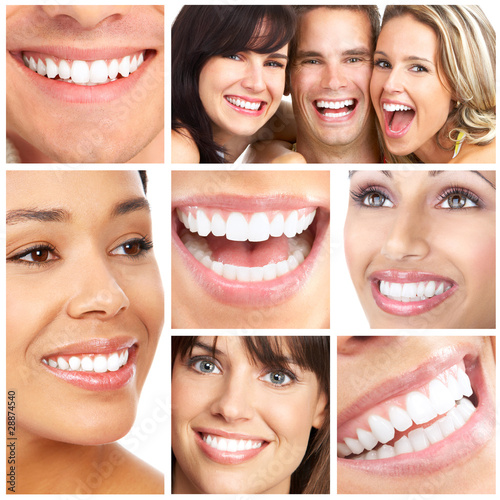 Fotoroleta usta uśmiech zdrowy zdrowie