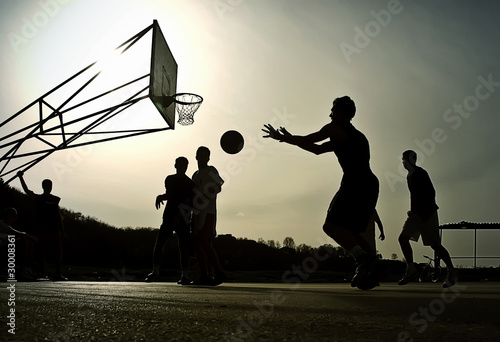 Fotoroleta sport koszykówka drużyna ring gracz