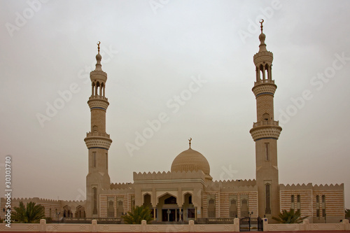 Naklejka wschód meczet pustynia klasztor kościół