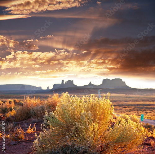 Obraz na płótnie klif spokojny góra pustynia