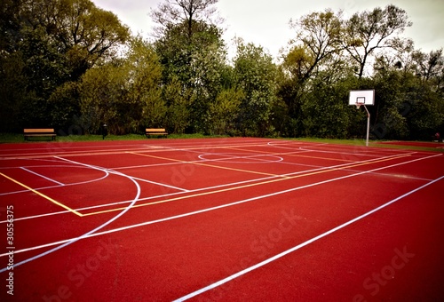 Fototapeta pole zdrowie ćwiczenie koszykówka