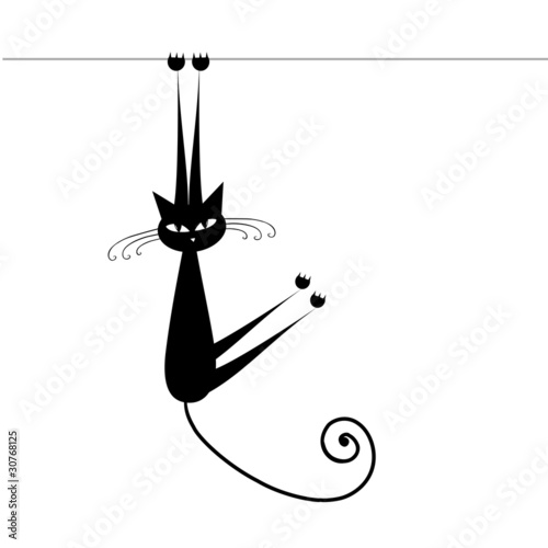 Fotoroleta kot kreskówka obraz