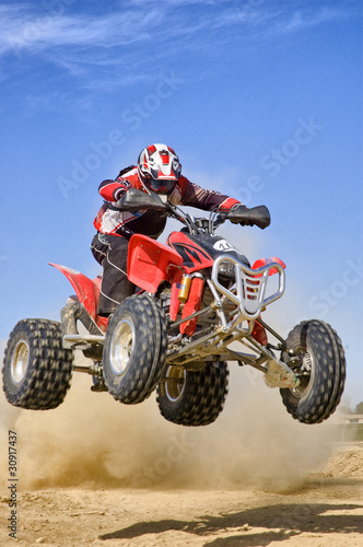 Obraz na płótnie pustynia rower motocykl wydma sport