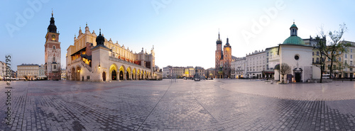 Naklejka Plac miejski w Krakowie