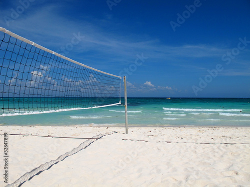 Fototapeta piłka siatkówka plażowa słońce