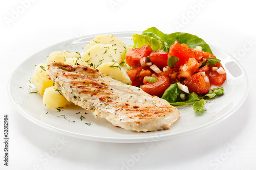 Obraz na płótnie pomidor turcja zdrowy jedzenie kurczak