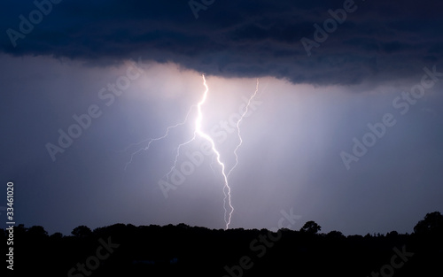 Obraz na płótnie natura niebo noc sztorm burza