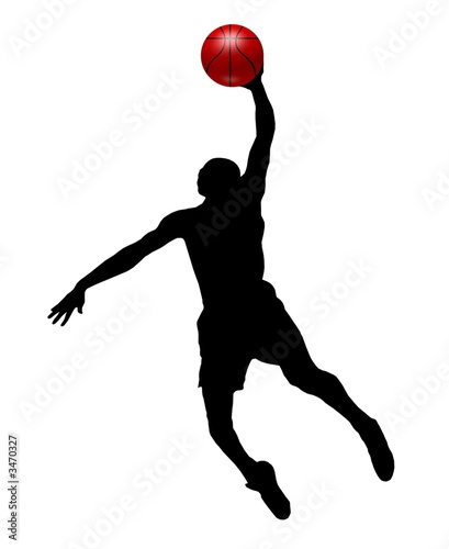 Naklejka sport fitness piłka koszykówka