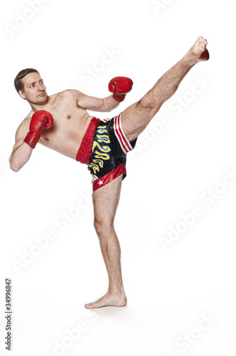 Fototapeta sportowy mężczyzna portret bokser lekkoatletka