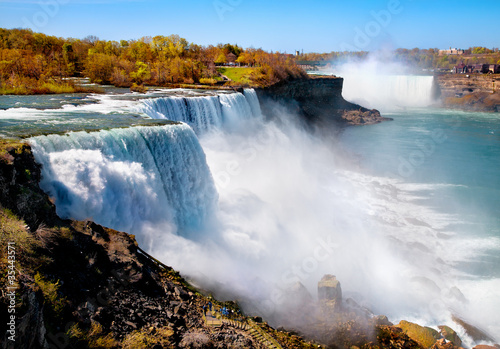 Fototapeta Amerykańska strona wodospadu Niagara