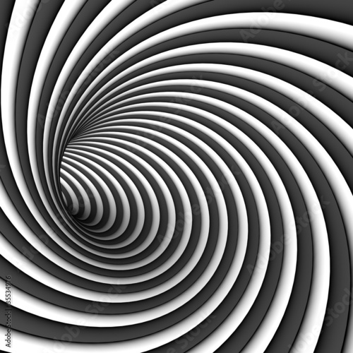 Naklejka spirala 3D tunel