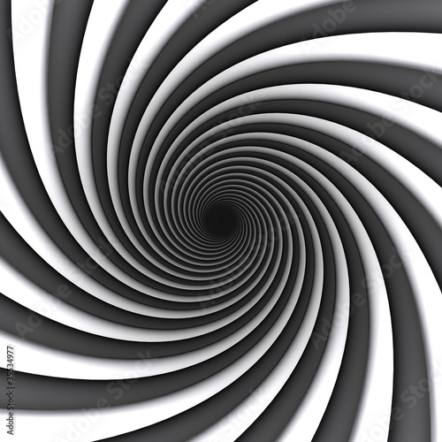 Naklejka tunel spirala 3D