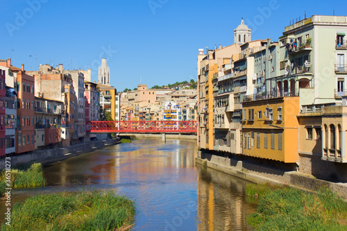 Obraz na płótnie barcelona panorama europa ulica