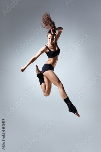 Fototapeta hip-hop fitness kobieta aerobik dziewczynka