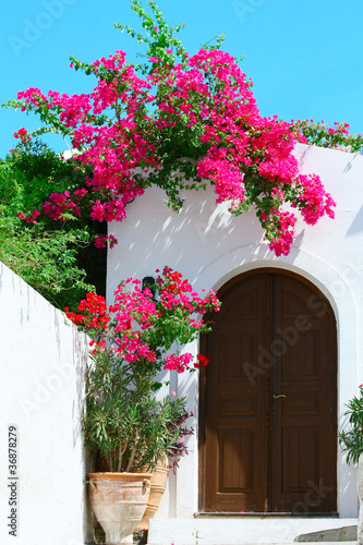 Fotoroleta Drzwi w Lindos na wyspie Rodos