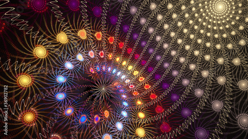 Fotoroleta sztuka abstrakcja spirala