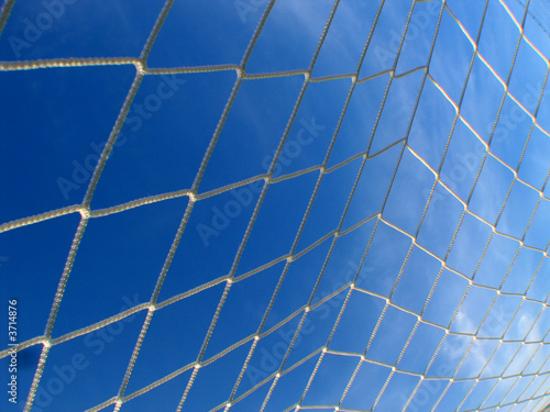 Fototapeta piłka nożna piłka niebo strażnik niebieski