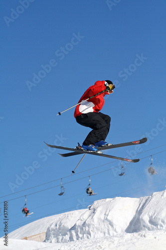Fototapeta śnieg sport góra narty