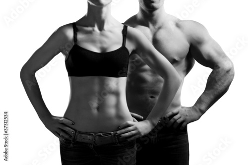 Fotoroleta siłownia ciało kobieta