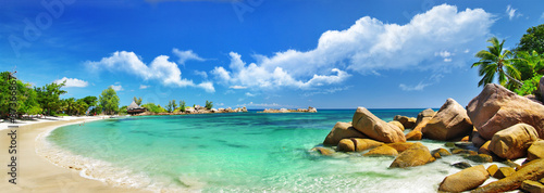Obraz na płótnie Panorama tropikalnej plaży