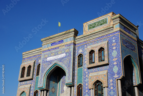 Fototapeta meczet antyczny niebo ulica bliski wschód