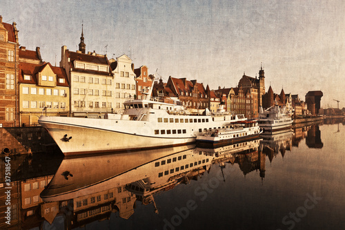 Fotoroleta gdańsk antyczny statek sztuka łódź