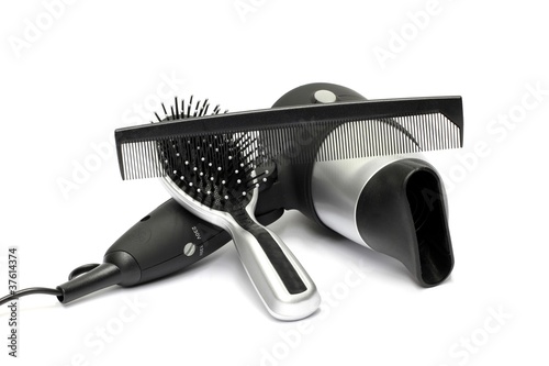 Obraz na płótnie zakład fryzjerski moda nożyczki knot narzędzie