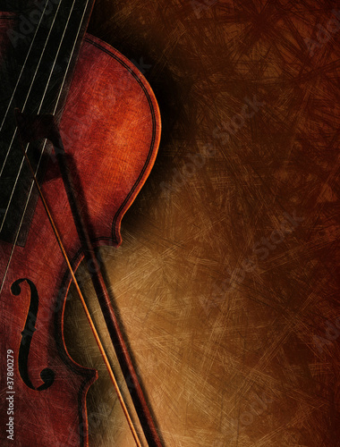 Naklejka muzyka koncert orkiestra skrzypce viola