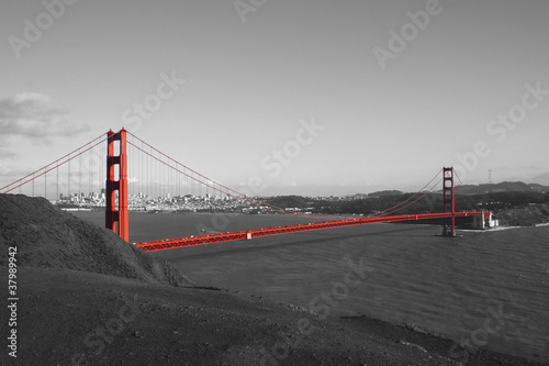 Plakat Czerwony most Golden Gate