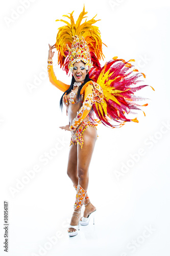 Fototapeta egzotyczny kobieta tancerz brazylia brazylijski