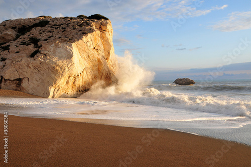 Fotoroleta słońce natura plaża fala