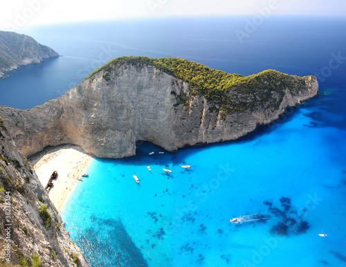 Fotoroleta panorama plaża woda wyspa natura
