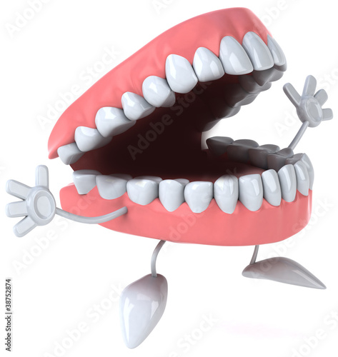 Naklejka zdrowie usta medycyna uśmiech zdrowy