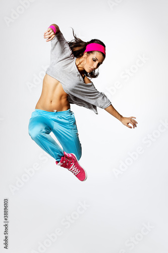 Fotoroleta nowoczesny hip-hop tancerz