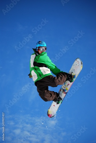 Obraz na płótnie góra snowboard śnieg sport