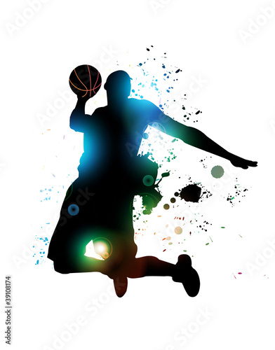 Plakat nowoczesny ruch aerobik piłka chłopiec