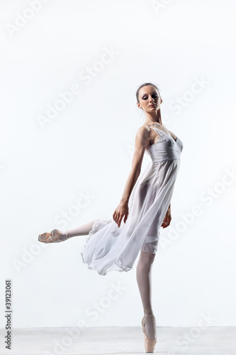 Plakat taniec piękny kobieta ćwiczenie balet