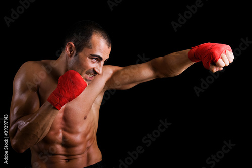 Plakat ciało boks mężczyzna sport ćwiczenie